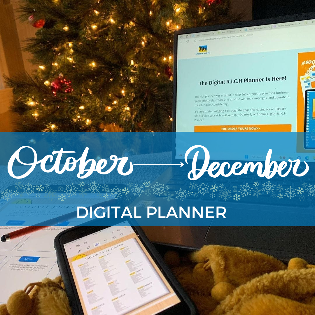 The Quarterly Digital R.I.C.H Planner (October-December)